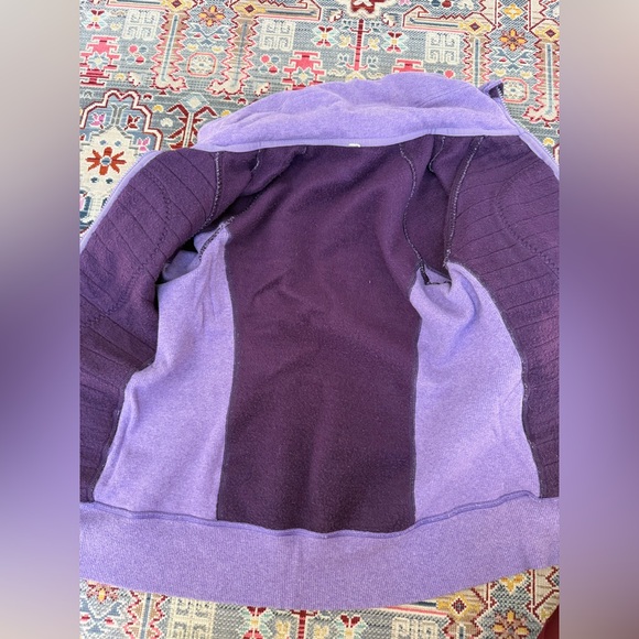 lululemon rare Calm & Cozy full zip  Purple Jacket size women’s 6 - Picture 5 of 7